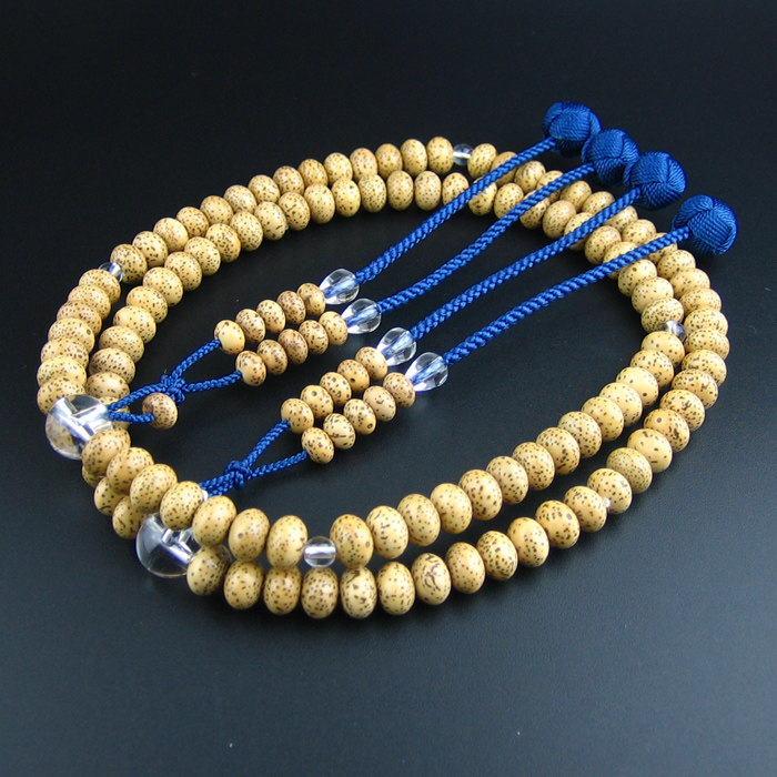 妙莲花日式念珠唐密东密真言宗星月菩提108佛珠双佛头小田卷包邮