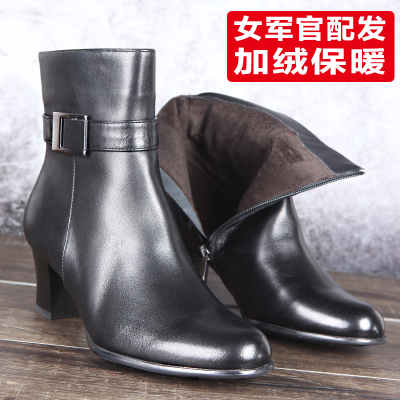 特价棉皮鞋女冬 中跟