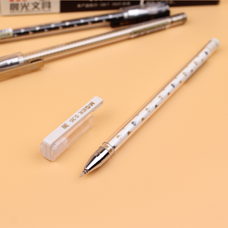晨光文具 极简主义0.38中性笔极细水笔0.