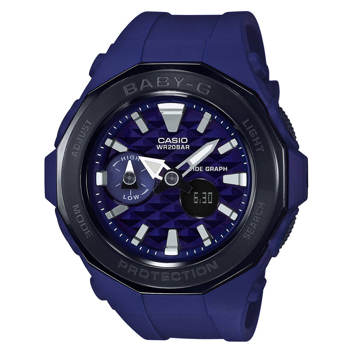 shock女_代购casio卡西欧g shock女款bga225g 2a baby beach 蓝色46mm