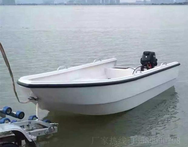 玻璃钢船双层 海钓鱼船快艇塑料船 渔船小船捕鱼船 可