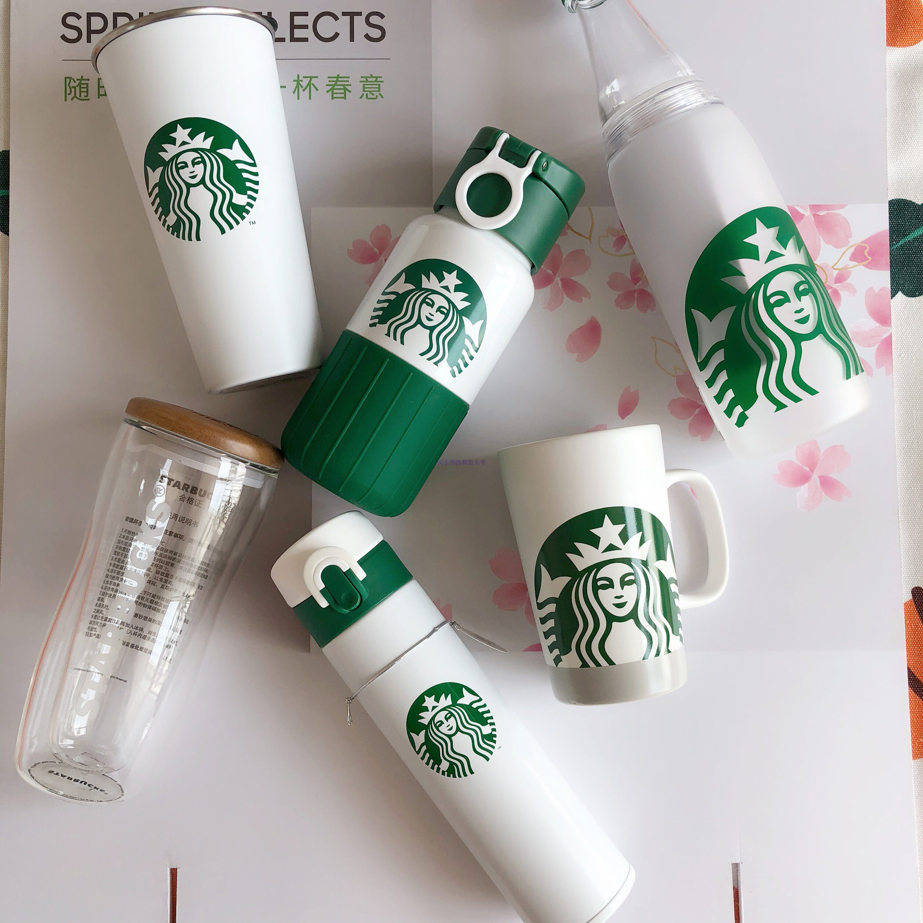 星巴克杯子 保温杯_星巴克女神logo常规款不锈钢桌面杯保温杯塑料瓶