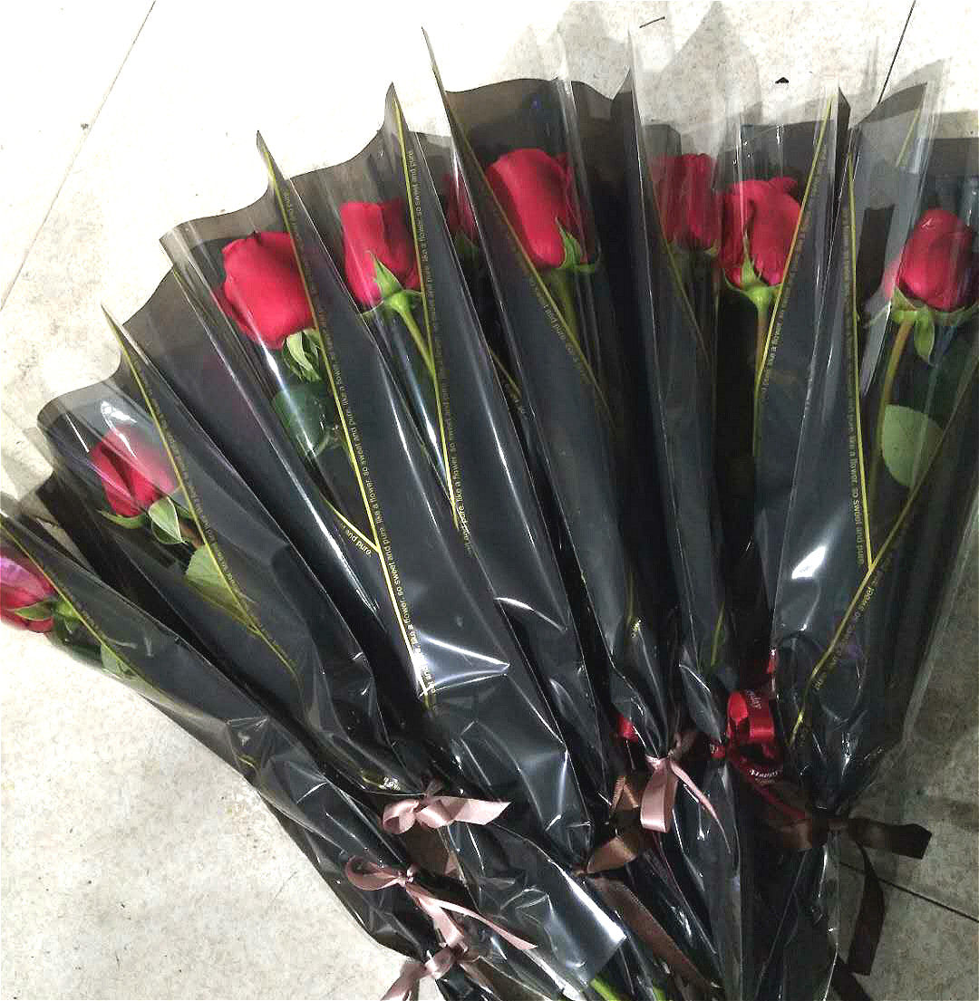 特价西安鲜花_单朵玫瑰包装一朵玫瑰单支袋包装单支盒包装西安鲜花店