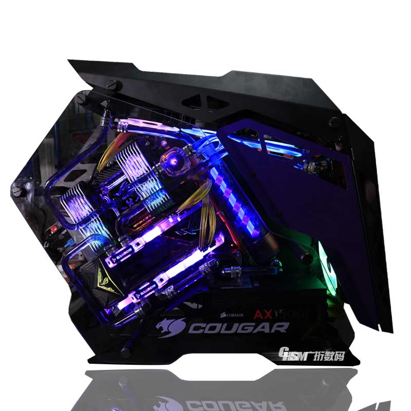 i7 7700k/7800x/gtx1070/1080骨伽diy分体水冷电脑 吃鸡游戏主机