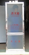 不锈钢玻璃门消防箱玻璃门消火栓箱斜顶防尘消防箱