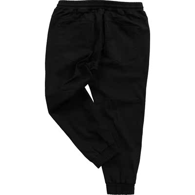 广东 广州胖人加肥加大码男装秋季潮牌胖子肥佬肥仔宽松运动休闲小脚