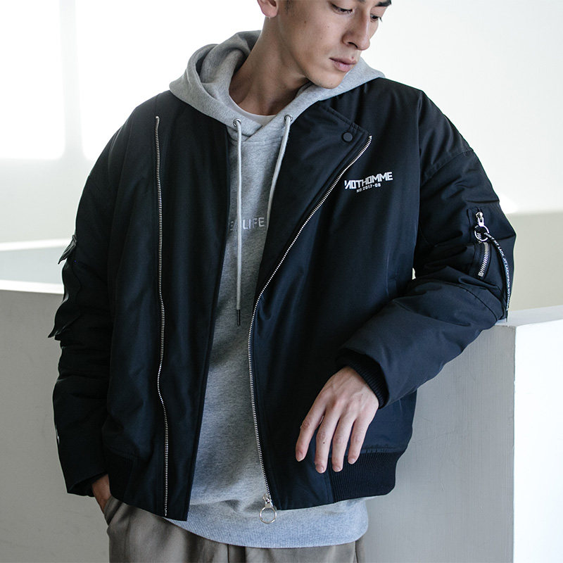 时尚棉衣内搭卫衣,怕冷的型男出街必备