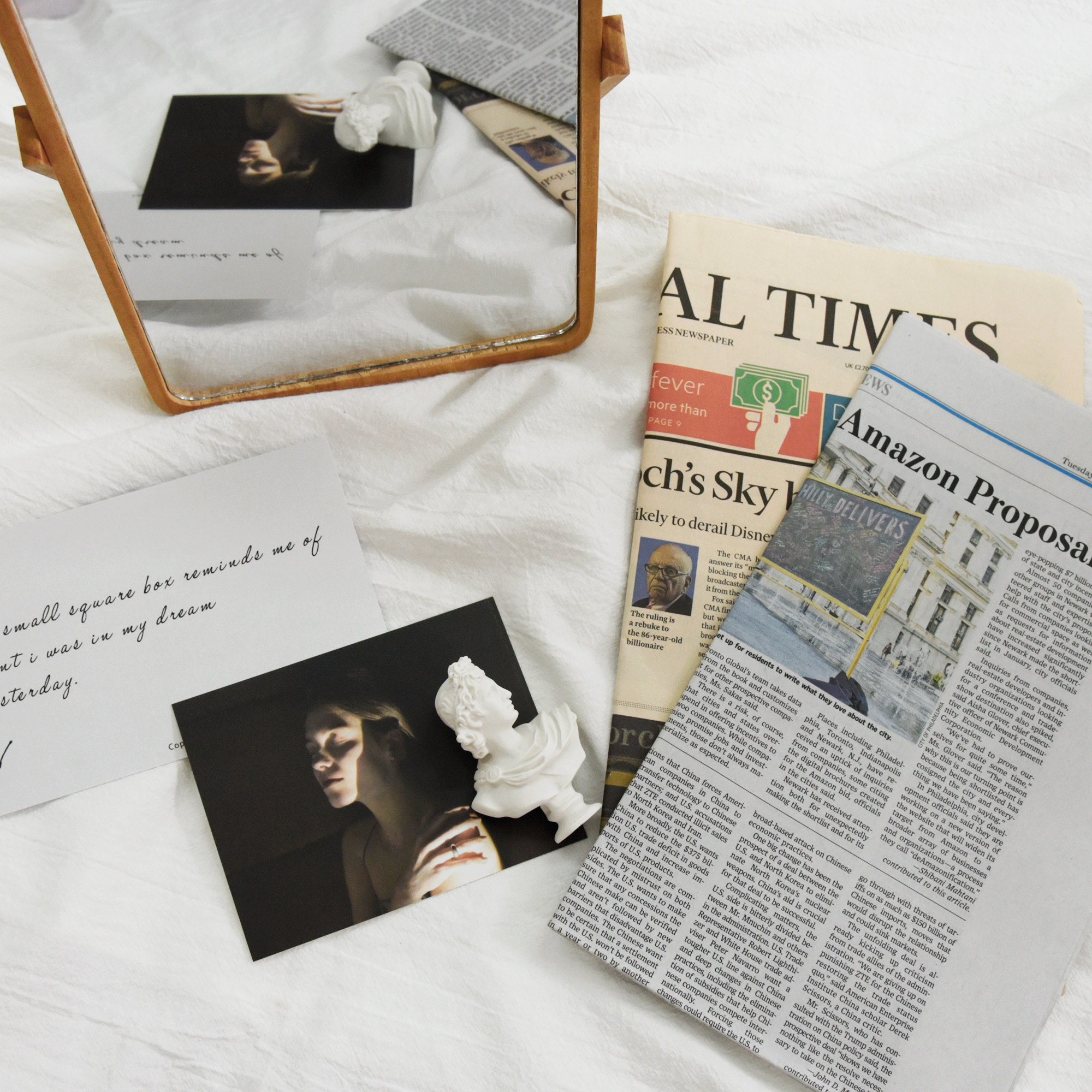 包邮 yoona家复古旧英文报纸摄影道具chic风拍照装饰摆拍百搭ins背景