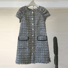 欧洲 毛呢连衣裙