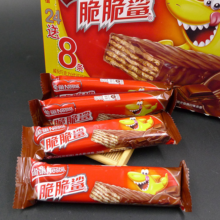 白色恋人饼干 日本代购_【满30根包邮】20克雀巢脆脆鲨 奶油花生