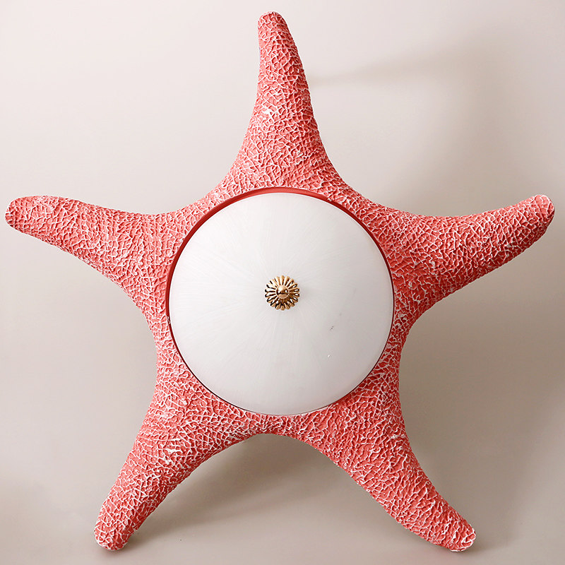 儿童房间灯具卧室吸顶灯海星地中海风格男孩