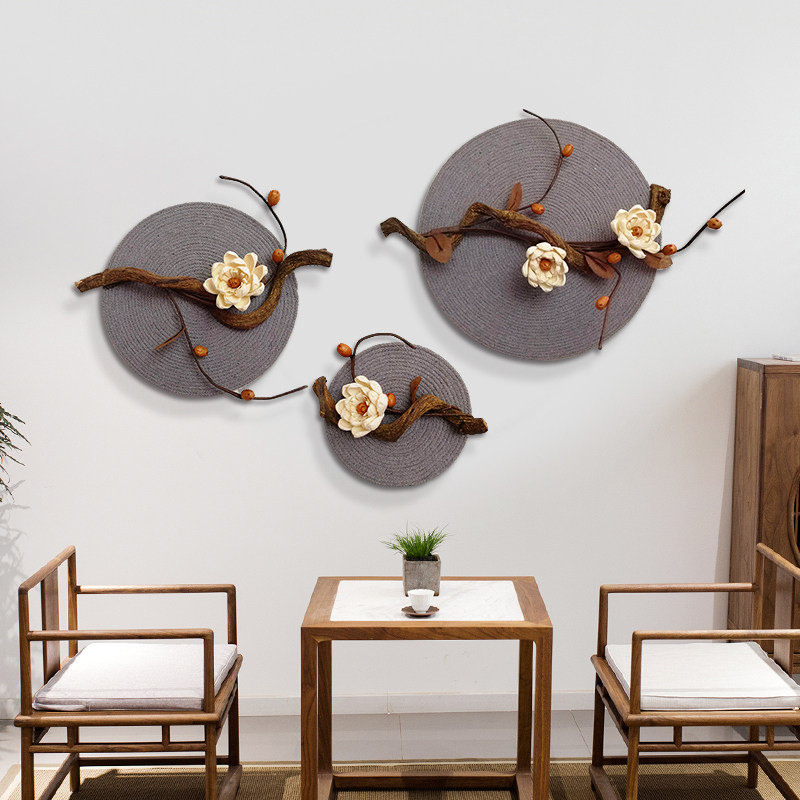 装饰品 家居装饰 墙壁挂饰_新中式玄关墙面装饰过道墙