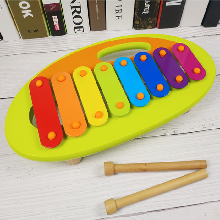 八音敲琴 女孩_婴幼儿儿童木质 八音手敲琴益智早教1-2-3岁趣味男孩