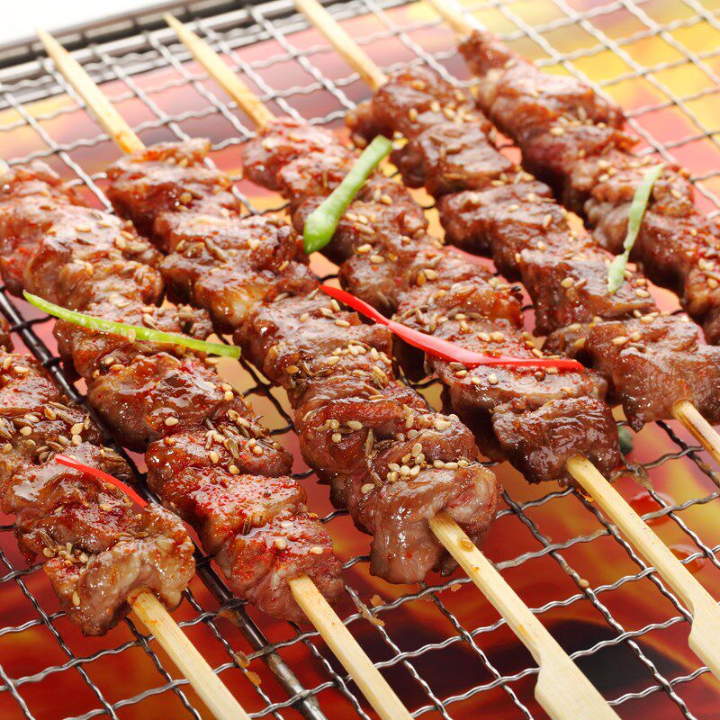 烧烤网不锈钢烧烤炉网片烤网架长方形铁丝网格烤肉网大号烤网工具