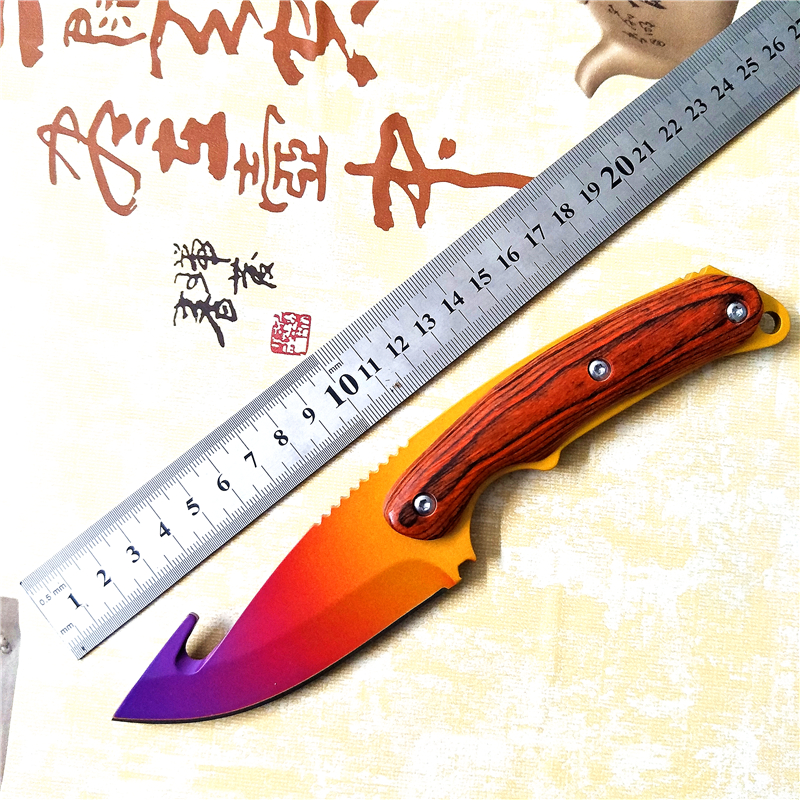 csgo周边实体刀游戏模型穿肠刀模型cs go手办 送刀套
