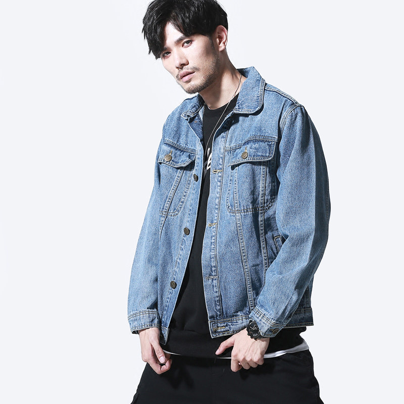 二十八间秋季男装刺绣牛仔夹克日系复古潮流休闲外套青年男士上衣