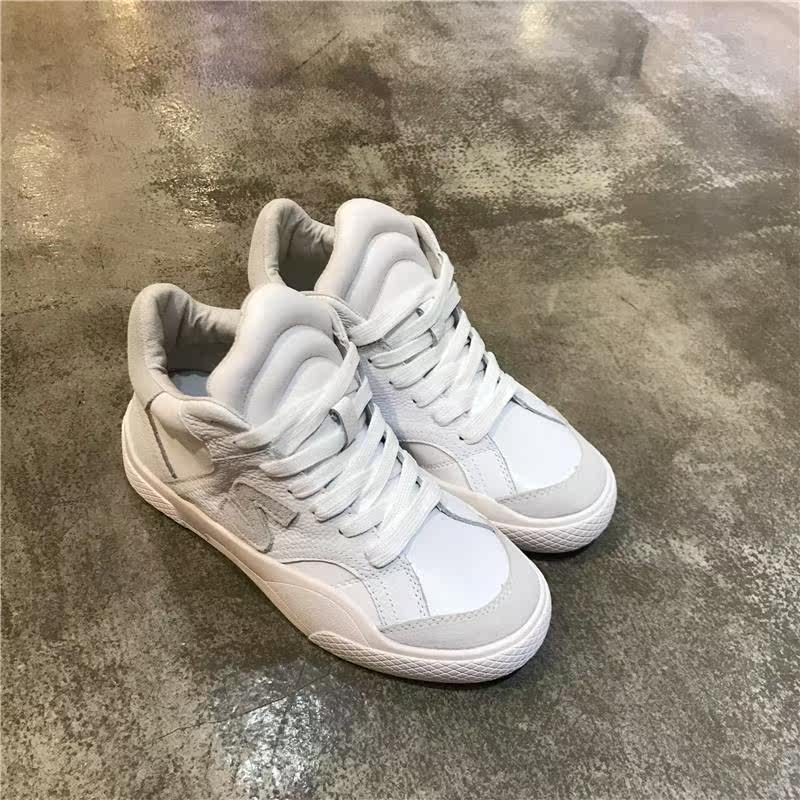 欧洲站2017爱尚鞋秋季新款高帮真皮圆头平底女鞋原宿风休闲鞋单鞋