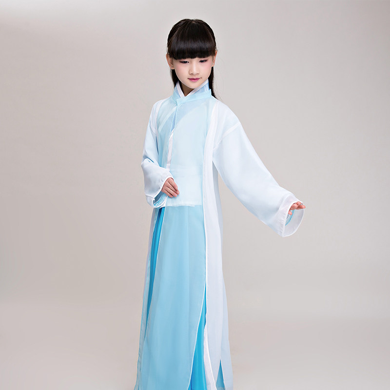 儿童古装服装女花千骨女童汉服仙女影视古装