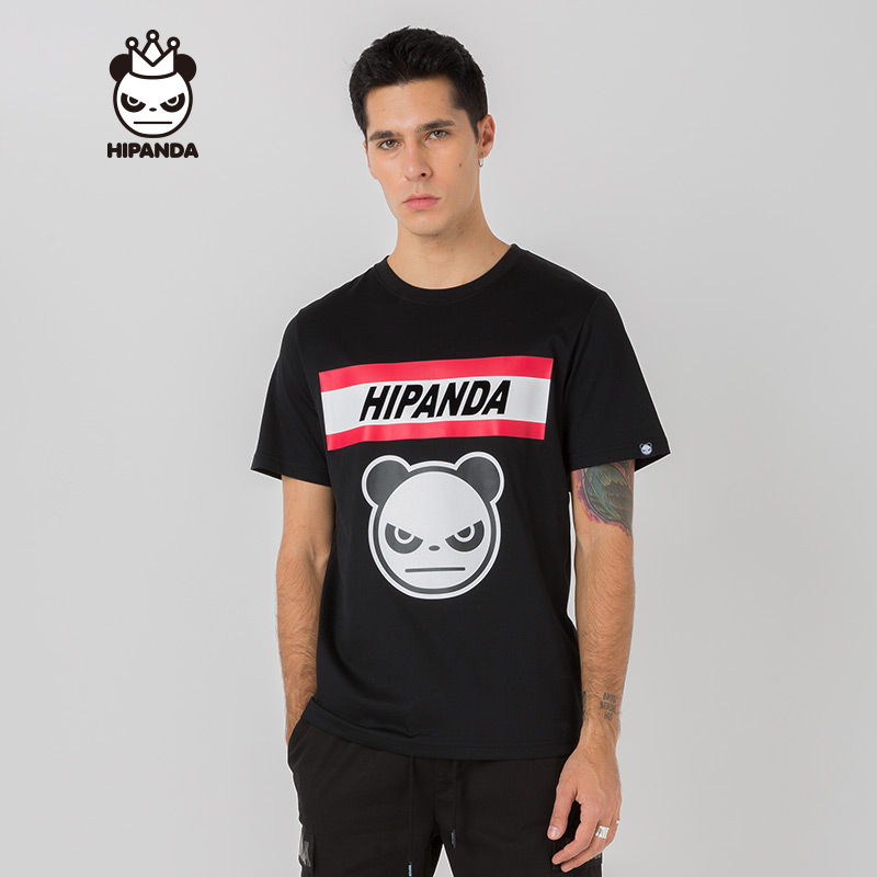你好熊猫t恤_hipanda 你好熊猫 设计潮牌 男款 熊猫星星t恤优惠券