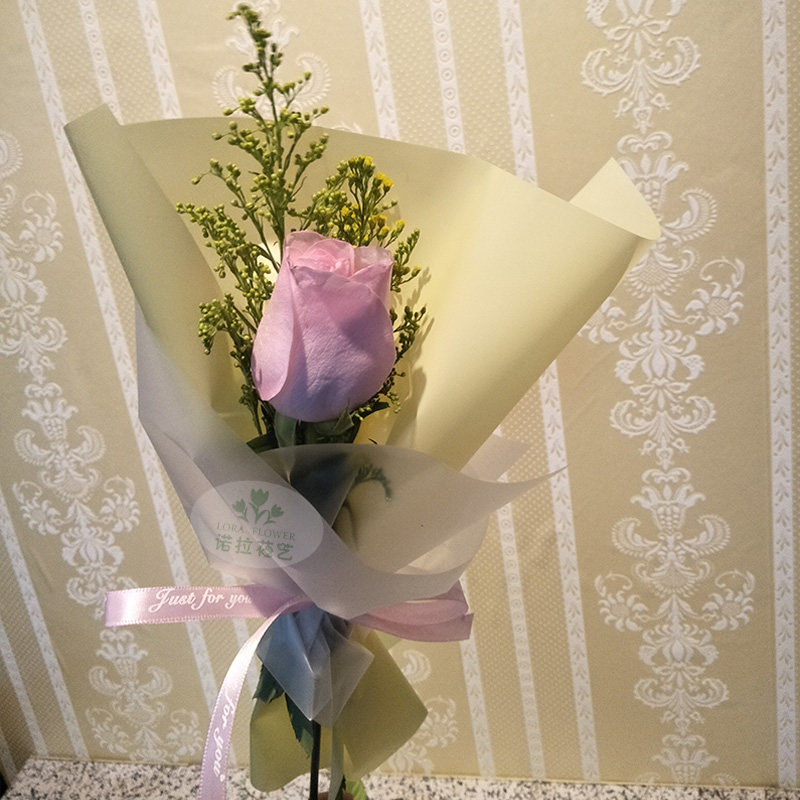 一支玫瑰花_一单支玫瑰包装鲜花速递公司活动庆典广州花店同城送花
