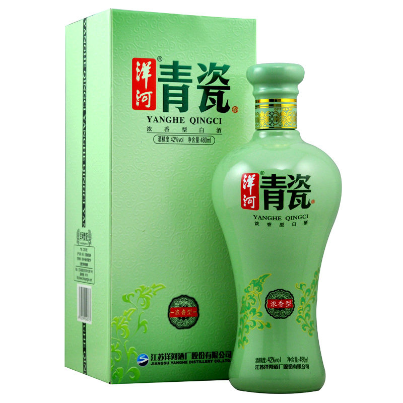 【天猫超市】 洋河  青瓷42度480ml   浓香型  白酒  猫超自营