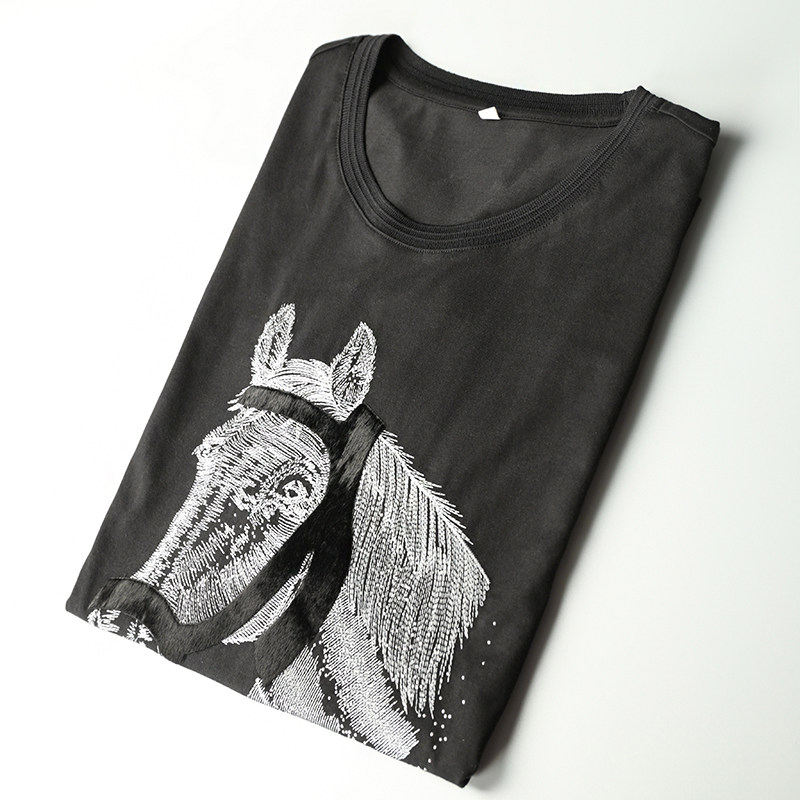 刺绣觐见,结构t恤高段位型格