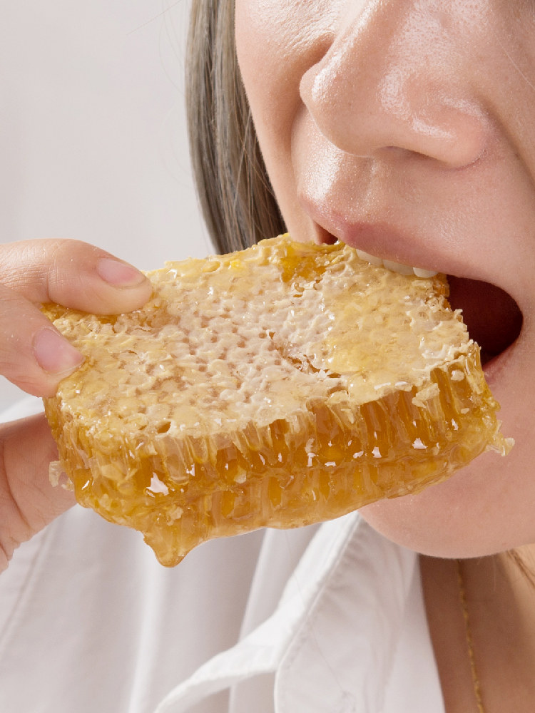 蜂巢蜜 纯天然 野生 嚼着吃500g