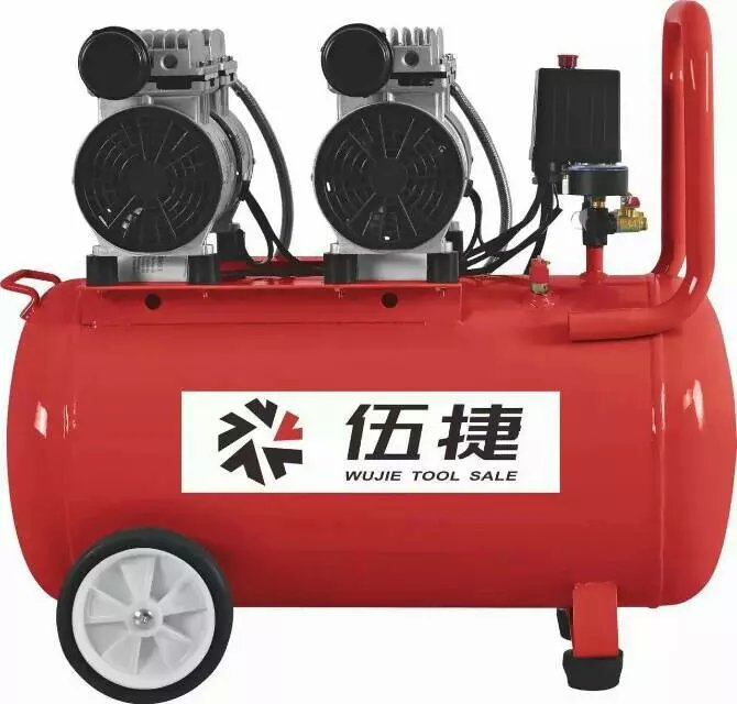 伍捷无油静音小型空气压缩机/牙科泵/空压机气泵木工喷漆便携式