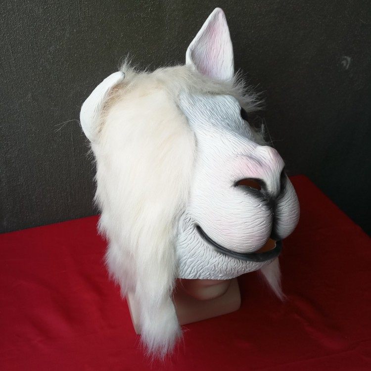 孙楠蒙面歌王 羊驼头套cos好声音唱将演出面具直播主道具可放话筒