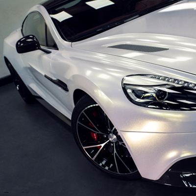 汽车改色膜亮面珠光闪点贴膜全车身亮光改装车贴纸深圳包安装上门