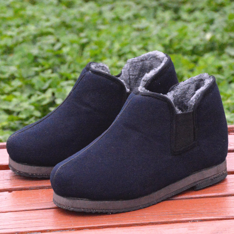 高帮鞋_冬传统轮胎底老北京棉鞋男老人棉鞋保暖男式工作耐磨防滑46大