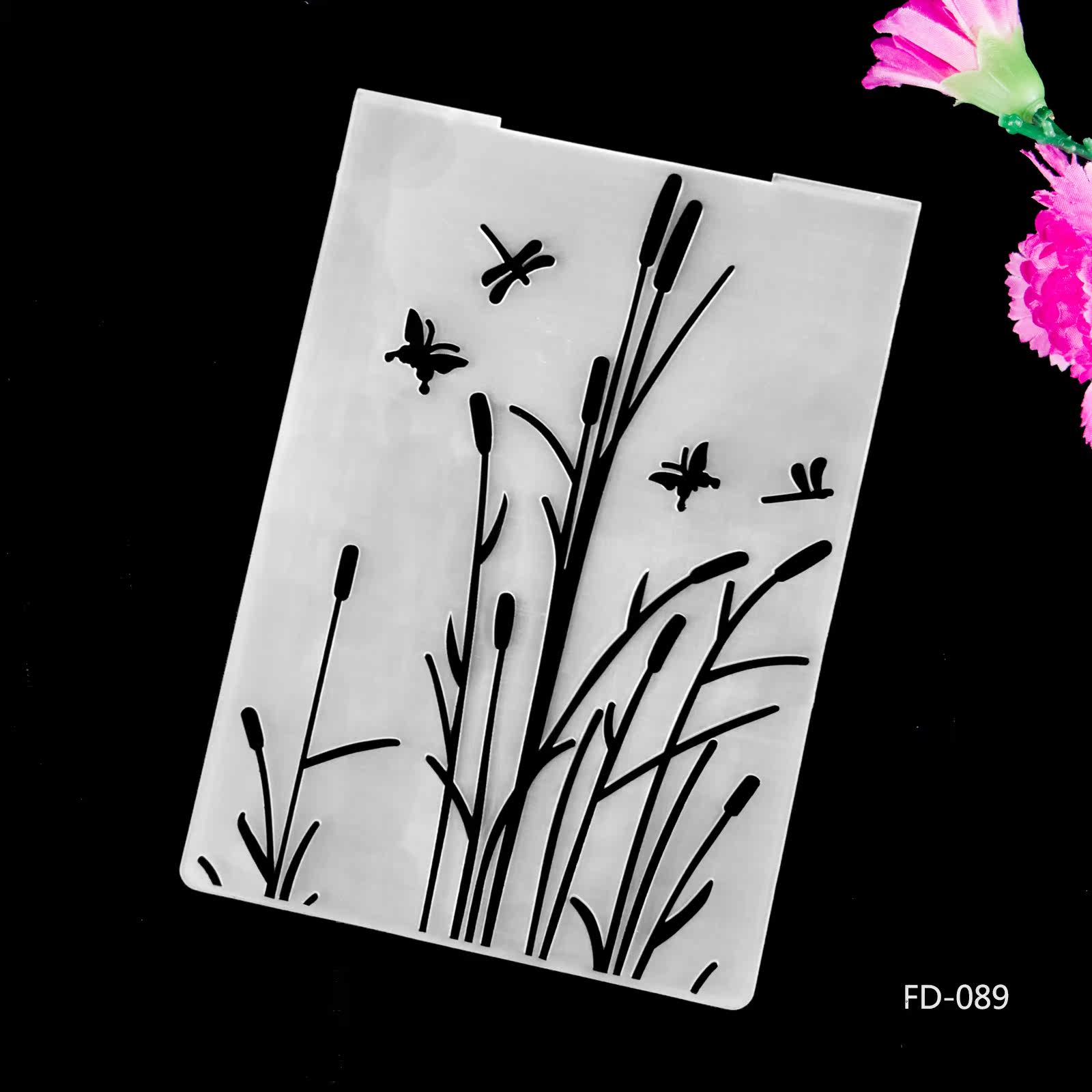 塑料压花模板fd094 凹凸塑料模板 diy相册卡片制作工具 scrapbook