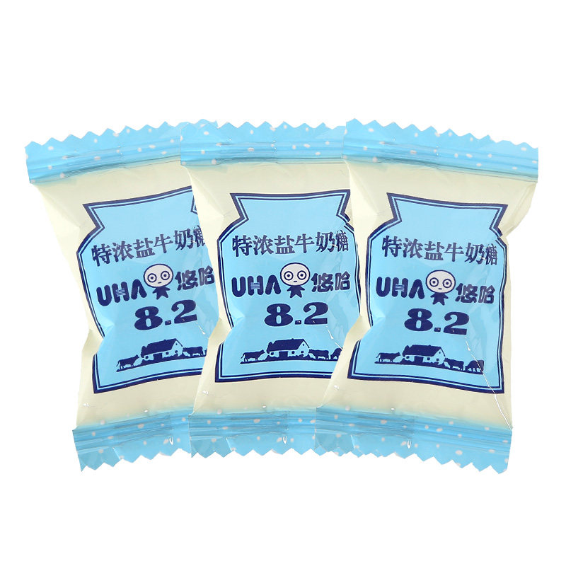 uha悠哈旗舰店 特浓盐牛奶糖 袋装108g