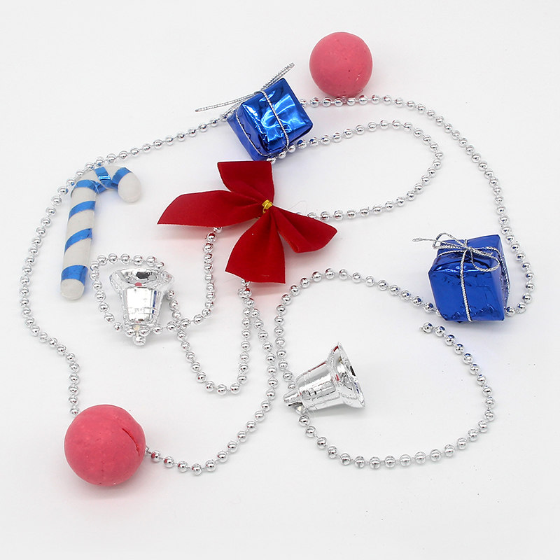 圣诞树挂件串珠铃铛串糖果装饰品圣诞节橱窗场景布置吊饰挂饰装饰