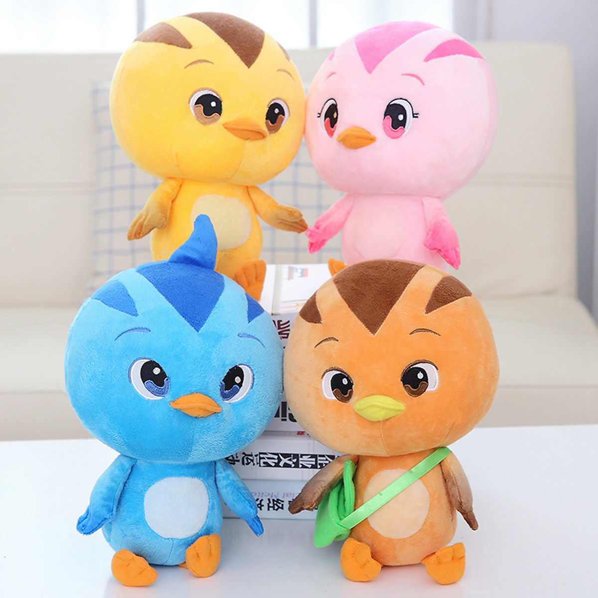 热销萌鸡小队毛绒玩具_萌鸡小队公仔小鸡玩偶毛绒玩具背包萌小鸡玩偶