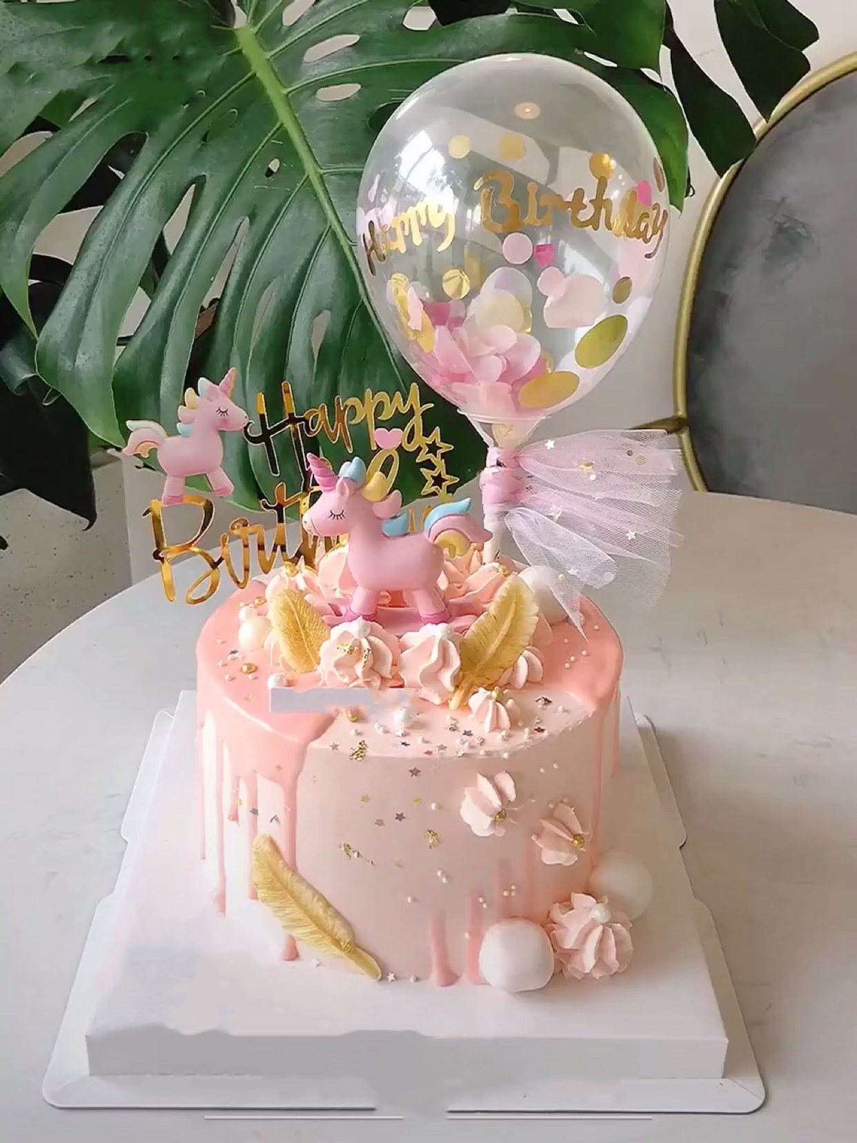 旋转木马生日蛋糕_网红气球独角兽旋转木马创意生日蛋糕新鲜现做女孩