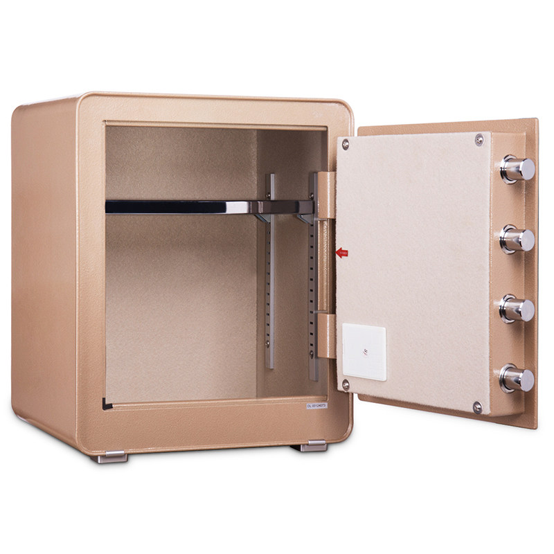 得力4083保险柜办公保管箱家用小型电子密码保险箱高45cm可入墙
