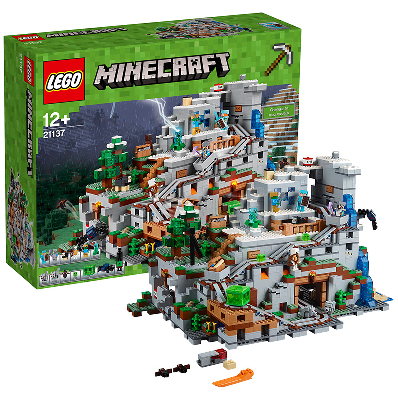 乐高我的世界系列 21137山洞 lego minecraft 积木玩具