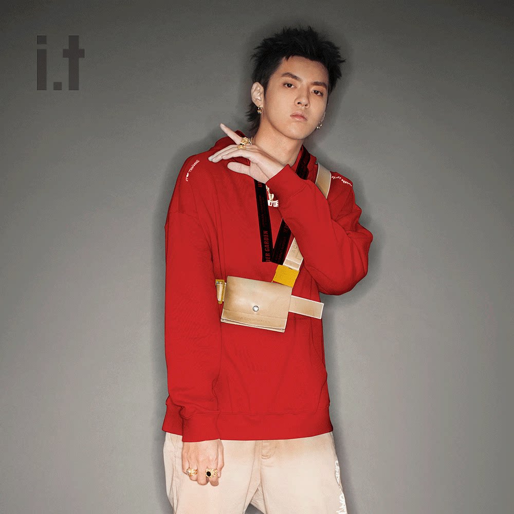 连帽卫衣男_吴亦凡it under garden男装连帽卫衣2018秋季新品3439xab