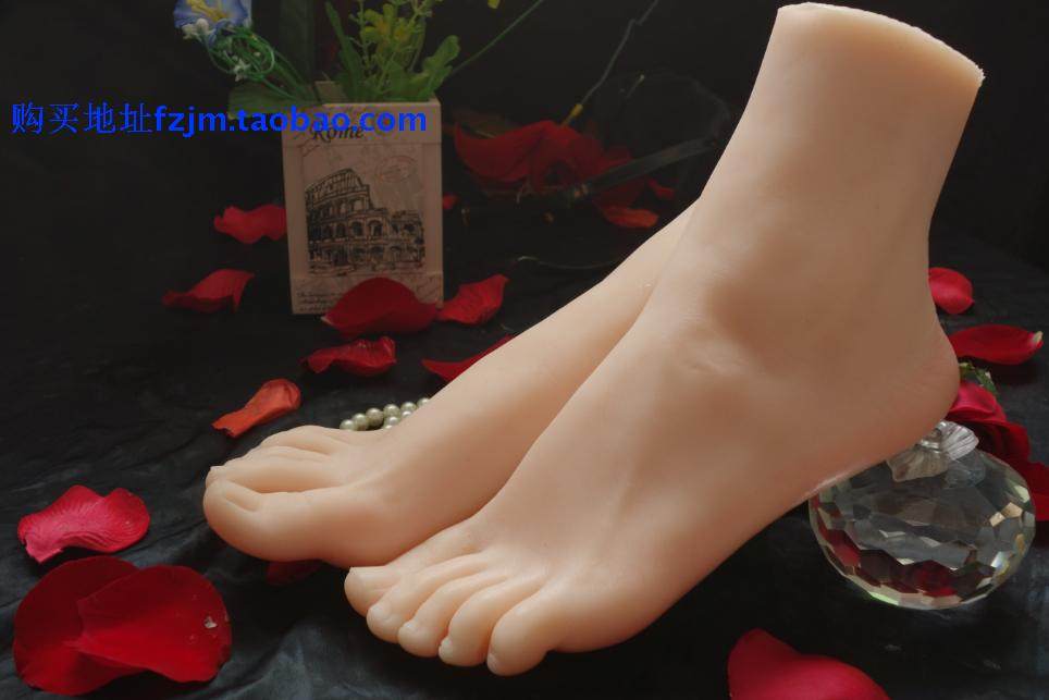 仿真足模脚模美女脚模型美脚网店拍照丝袜模型美足假脚美脚