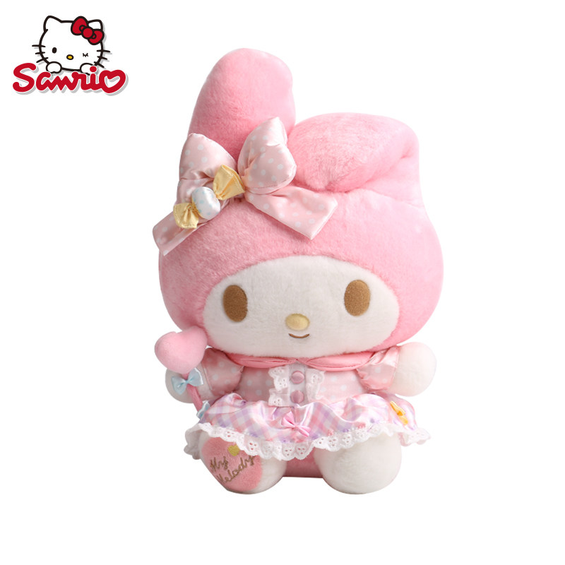 热销手机7带小娃娃_sanrio新品my melody美乐蒂娃娃手杖毛绒公仔软萌