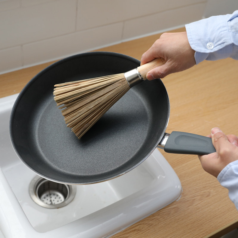 特价贝亲奶瓶刷子 清洁刷套装_竹制洗锅刷硬毛不沾油竹子洗碗刷锅家用