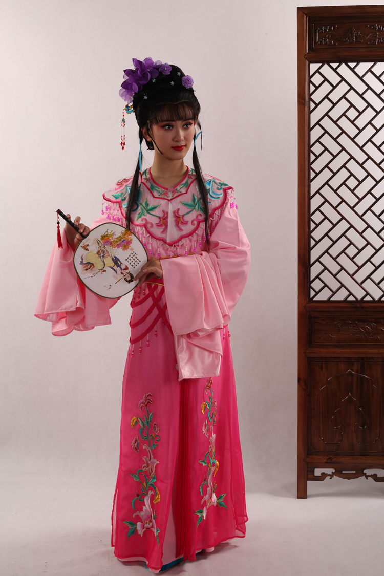 古装戏服花旦服装小旦小姐衣服戏曲服装越剧黄梅戏258深粉红