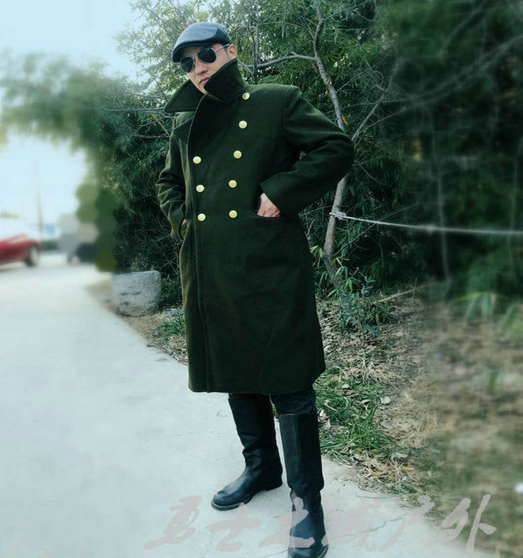 芳华同款正品干部呢子大衣 85式陆军绿呢子大衣中长款呢子大衣