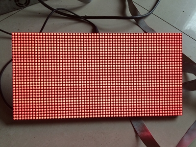 f3.75双色led显示屏单元板室内模组红绿黄双基色32x64点阵屏p4.75