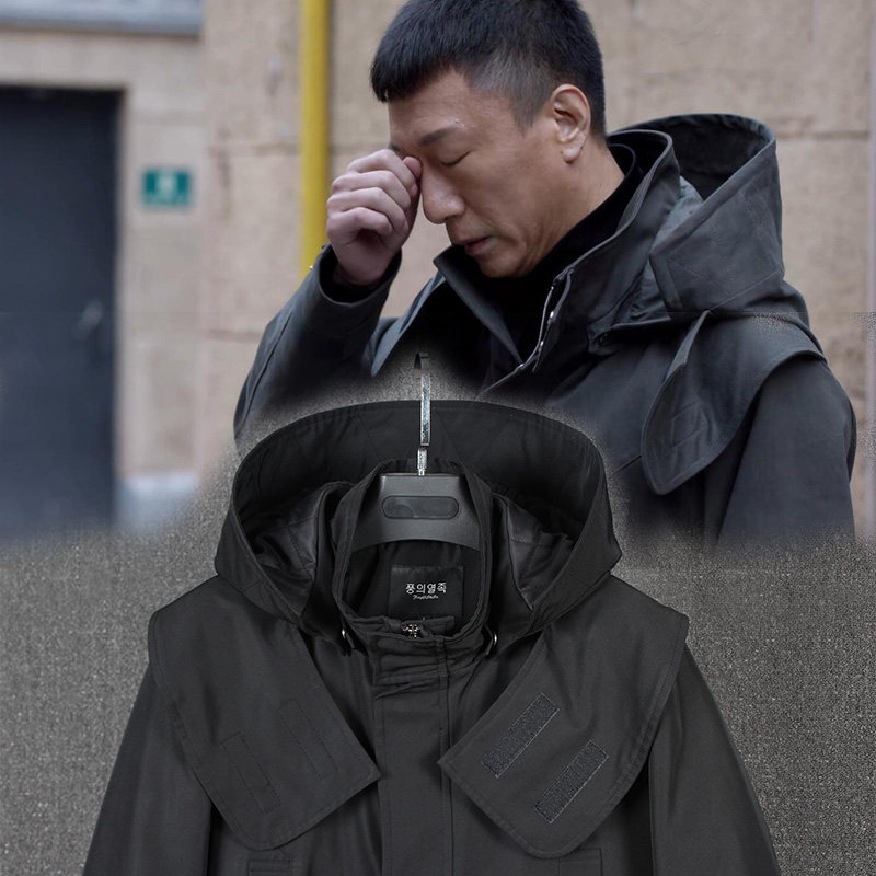 男装外套冬长款_好先生孙红雷同款风衣外套秋夹棉加厚中长款大码大衣