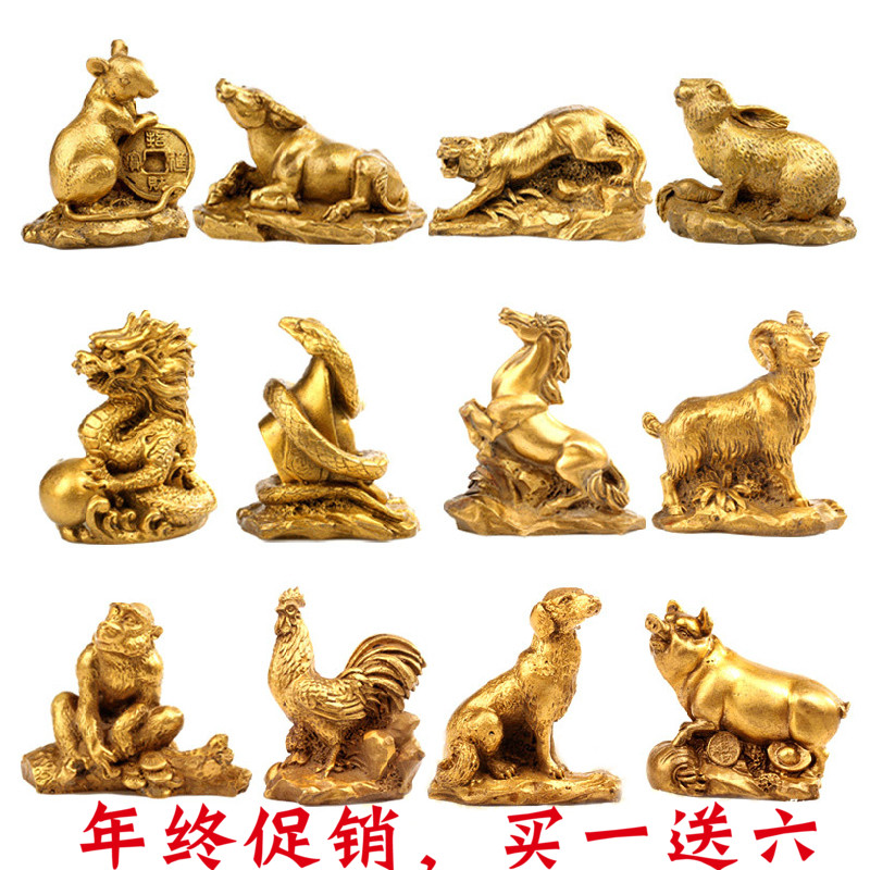 狗摆件工艺品_开光纯铜十二生肖摆件属鼠牛虎属兔龙蛇马羊猴鸡狗猪