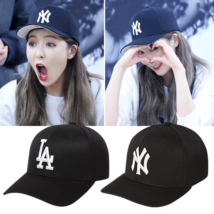 热销棒球帽mlb代购_韩国正品mlb代购直邮 18泫雅同款棒球帽简易字母