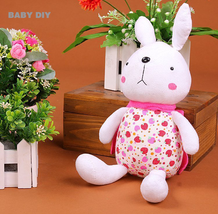 一折布偶手工diy_手缝自制作创意diy礼物小兔子玩偶布偶公仔娃娃手工