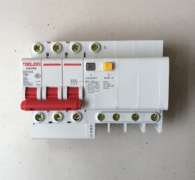 正品德力西空气开关带漏电保护器 dz47le漏电断路器 家用漏保空开